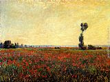 Poppy Landscape by Claude Monet